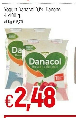 Famila Danone Danacol Ananas 400 G(ml) offerta