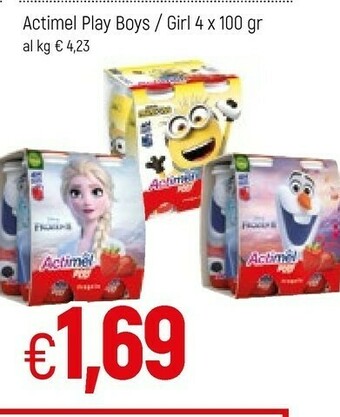 Famila Danone Actimel Play Boys/Girl offerta