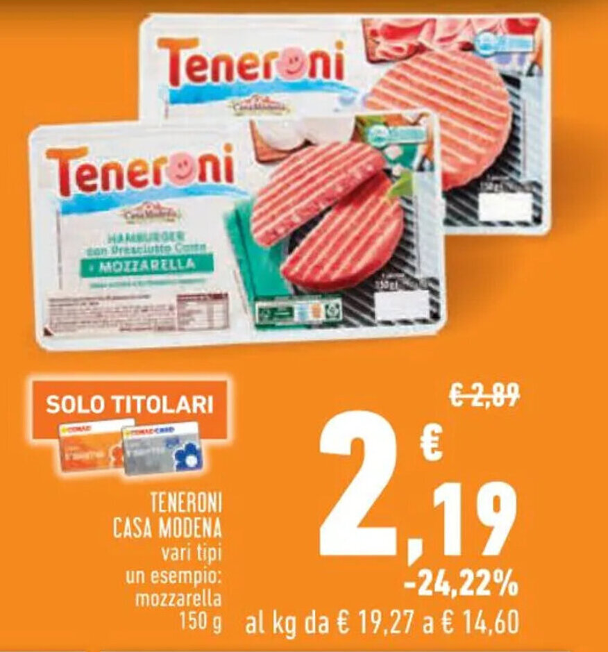 Conad TENERONI CASA MODENA 150 g offerta