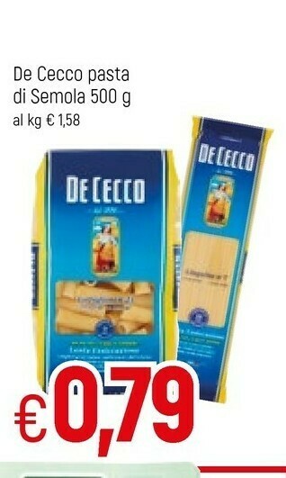 Famila De Cecco Pasta Di Semola offerta