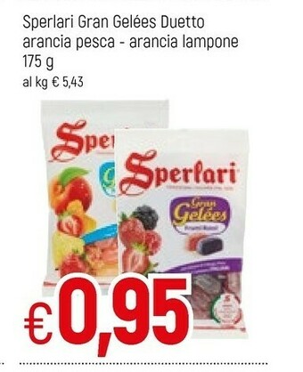 Famila Sperlari Gran Gelees Duetto Arancia Pesca offerta