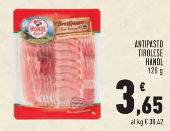 Conad ANTIPASTO TIROLESE HANDL 120 g offerta