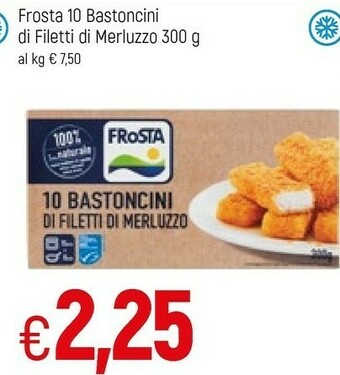 Famila Frosta 10 Bastoncini Di Filetti Di Merluzzo 300 G(ml) offerta