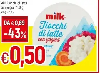 Famila Milk - Fiocchi Di Latte Con Yogurt 0,9% Di Grassi 150 G(ml) offerta