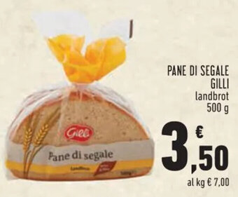 Conad PANE DI SEGALE GILLI landbrot 500 g offerta