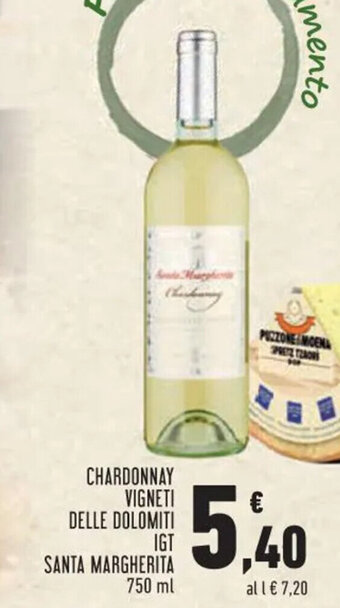 Conad CHARDONNAY VIGNETI DELLE DOLOMITI IGT SANTA MARGHERITA 750 ml offerta
