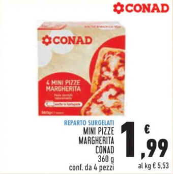 Conad MINI PIZZE MARGHERITA CONAD 360 g offerta