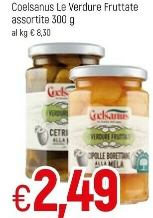 Famila Coelsanus Le Verdure Fruttate offerta