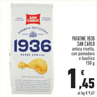 Conad PATATINE 1936 SAN CARLO 150 g offerta