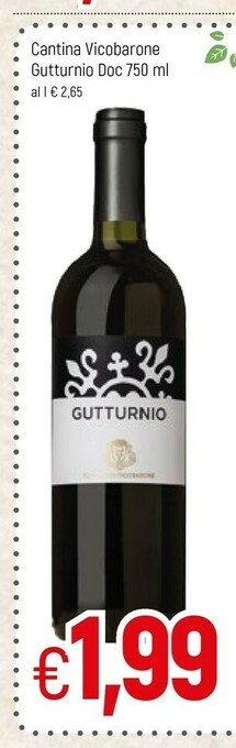 Famila Cantina vicobarone Gutturnio Vino Frizzante 750 G(ml) offerta