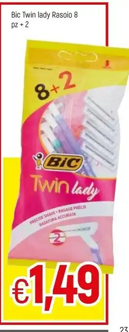 Famila Bic Twin Lady Rasoio offerta