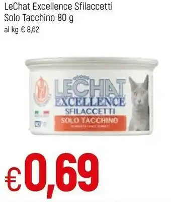 Famila Le Cat Excellence Sfilaccetti Solo Tacchino 80g offerta