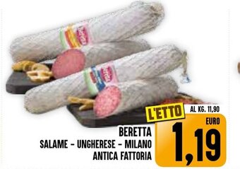 BERETTA SALAME - UNGHERESE - MILANO ANTICA FATTORIA