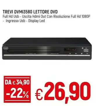 Trevi DVX 3550 Lettore DVD Nero Lettore DVD/Blu-ray