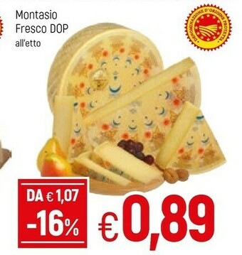 Famila Montasio Fresco Dop offerta