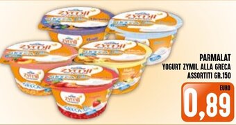 PARMALAT YOGURT ZYMIL ALLA GRECA ASSORTITI GR.150