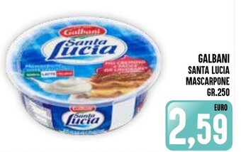 Iper Pellicano GALBANI SANTA LUCIA MASCARPONE GR.250 offerta