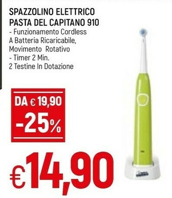 Famila Pasta Del Capitano Spazzolino Elettrico 910 offerta