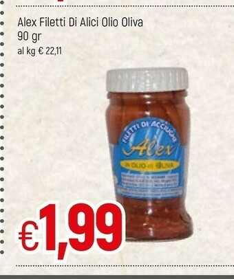 Famila Alex Filetti Di Alici Olio Oliva offerta