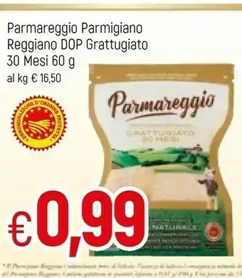 Famila Parmareggio Parmigiano Reggiano 30 Mesi Grattugiato 60 G(ml) offerta