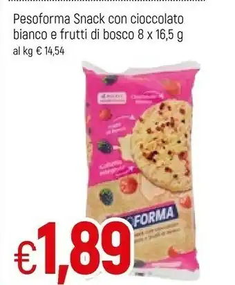 Famila Pesoforma Snack Con Cioccolato Bianco E Frutti Di Bosco offerta