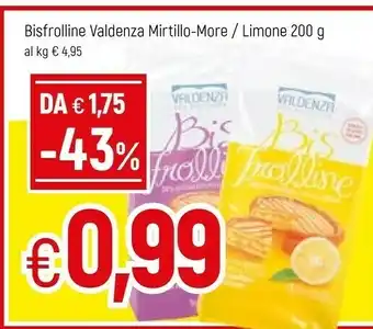 Famila Valdenza - Bis Frolline More Rosse E Mirtilli Neri 200 G(ml) offerta