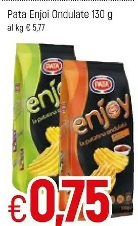 Snack pata Enjoy Ondulate 130 G