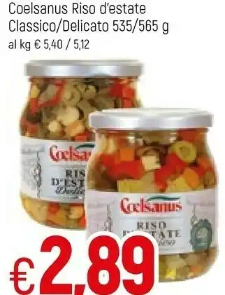 Famila Coelsanus Riso D'estate Classico / Delicato offerta