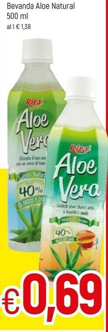 Famila Rita - Aloe Vera Natural 500 G(ml) offerta