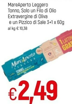 Famila Mareaperto Leggero Tonno, Solo Un Filo Di Olio Extravergine Di Oliva offerta