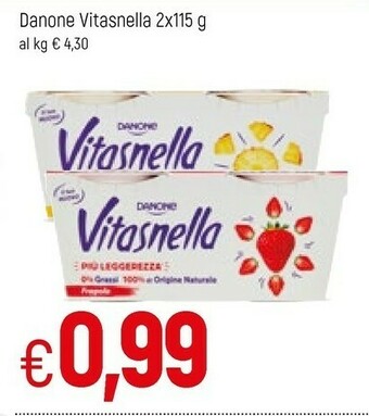 Famila Danone Danone - Vitasnella Bianco Senza Lattosio 230 g(ml) offerta