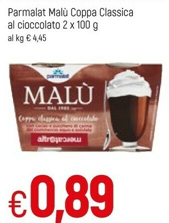 Famila Parmalat Malu Coppa Classica Al Cioccolato offerta