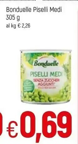 Famila Bonduelle Bonduelle - Piselli Medi Cuore di Raccolto Cotti al Vapore 305 g(ml) offerta