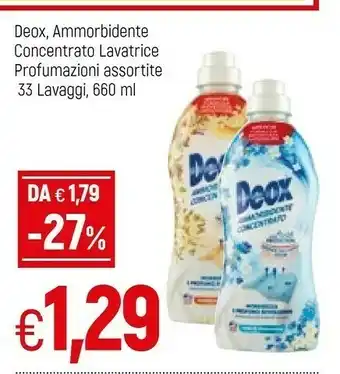 Famila Superstore Deox Ammorbidente Concentrato Lavatrice Profumazioni offerta