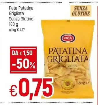 Snack pata Patatina Grigliata Senza Glutine 180 G
