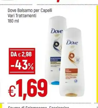 Famila Superstore Dove Balsamo Per Capelli offerta