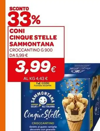 Ekom Sammontana Coni Cinque Stelle offerta