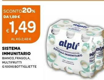 Ekom Alplì Sistema Imunitario Bianco/ Fragola/ Multifrutti offerta