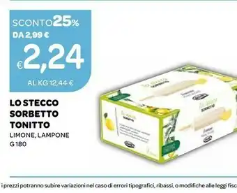 Ekom Tonitto - Lo Stecco Sorbetto Limone offerta