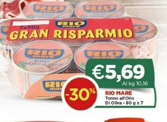 Crai Rio Mare Tonno Rio mare offerta