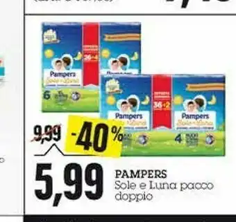 Emi Supermercati Pampers Sole E Luna Pannolini Pacco Doppio offerta