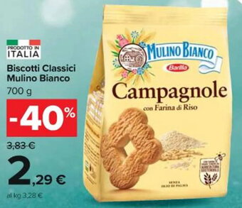 Carrefour Market Biscotti Classici Mulino Bianco 700 g offerta