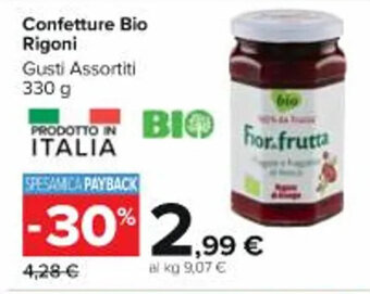 Carrefour Market Confetture Bio Rigoni Gusti Assortiti 330 g offerta