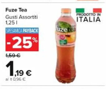 Carrefour Market Fuze Tea Gusti Assortiti 1,25 L offerta