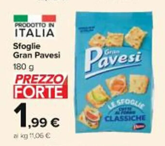 Carrefour Market Sfoglie Gran Pavesi 180 g offerta