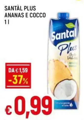 SANTÀL PLUS ANANAS E COCCO 1 l