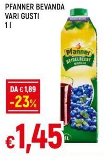 Galassia PFANNER BEVANDA VARI GUSTI 1 l offerta