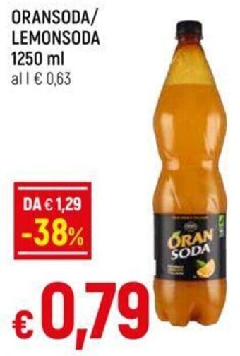 ORANSODA/ LEMONSODA 1250 ml