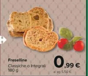 Carrefour Market Freselline Classiche o Integrali 180 g offerta