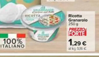 Carrefour Market Ricotta Granarolo 250 g offerta